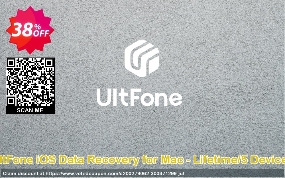 UltFone iOS Data Recovery for MAC - Lifetime/5 Devices Coupon, discount Coupon code UltFone iOS Data Recovery for Mac - Lifetime/5 Devices. Promotion: UltFone iOS Data Recovery for Mac - Lifetime/5 Devices offer from UltFone