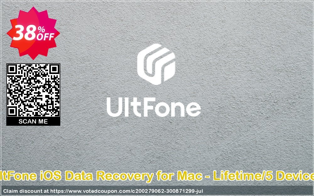 UltFone iOS Data Recovery for MAC - Lifetime/5 Devices Coupon Code May 2024, 31% OFF - VotedCoupon