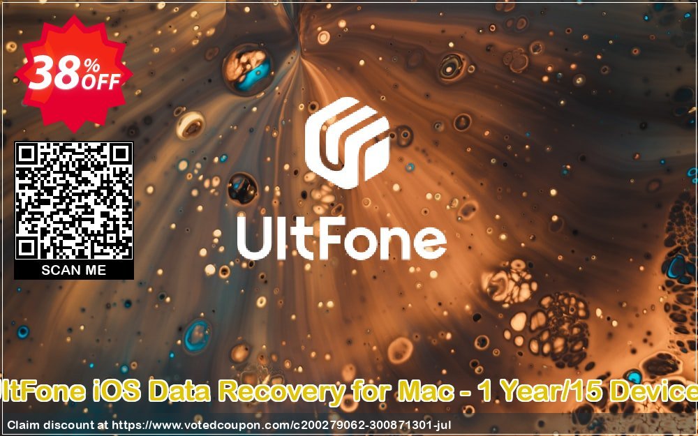 UltFone iOS Data Recovery for MAC - Yearly/15 Devices Coupon Code May 2024, 31% OFF - VotedCoupon