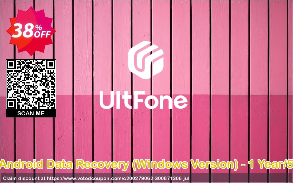 Get 32% OFF UltFone Android Data Recovery, WINDOWS Version - Yearly/5 Devices Coupon