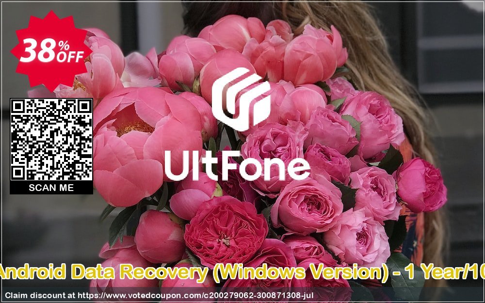 Get 30% OFF UltFone Android Data Recovery, WINDOWS Version - Yearly/10 Devices Coupon