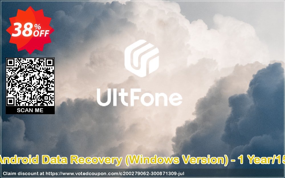 UltFone Android Data Recovery, WINDOWS Version - Yearly/15 Devices Coupon Code Oct 2023, 31% OFF - VotedCoupon