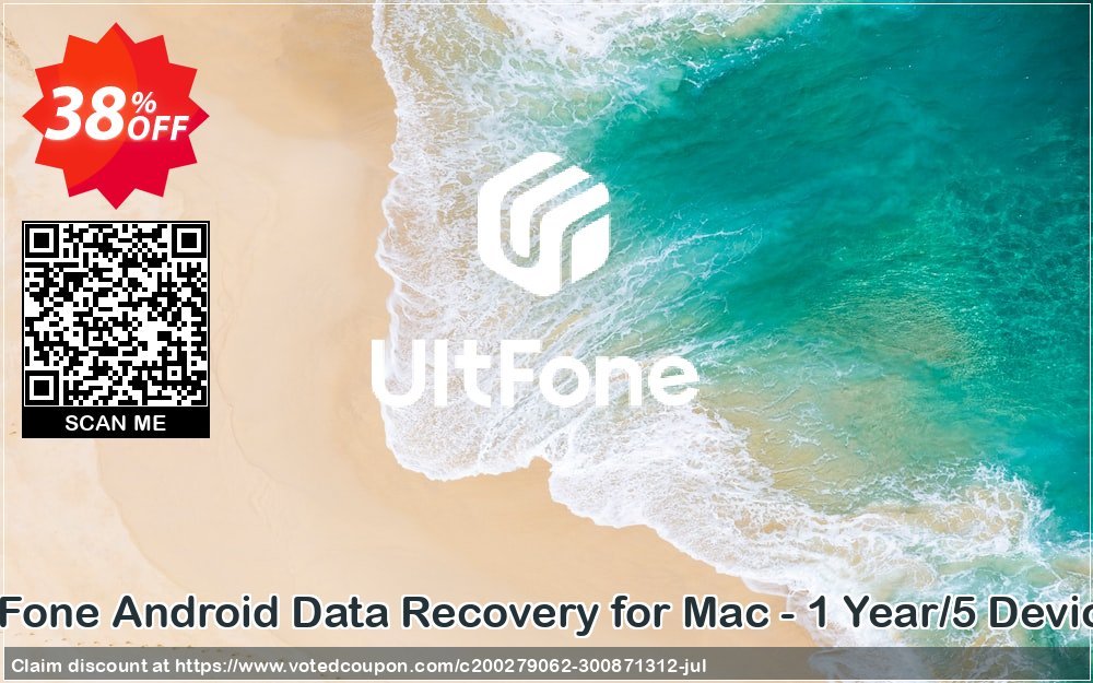 UltFone Android Data Recovery for MAC - Yearly/5 Devices Coupon Code Oct 2023, 31% OFF - VotedCoupon