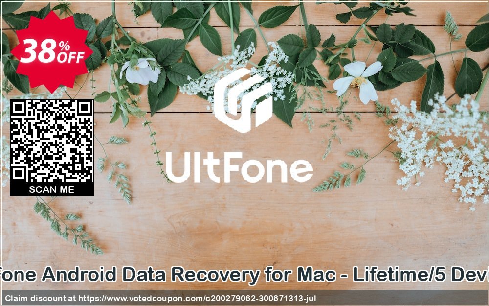 UltFone Android Data Recovery for MAC - Lifetime/5 Devices Coupon, discount Coupon code UltFone Android Data Recovery for Mac - Lifetime/5 Devices. Promotion: UltFone Android Data Recovery for Mac - Lifetime/5 Devices offer from UltFone