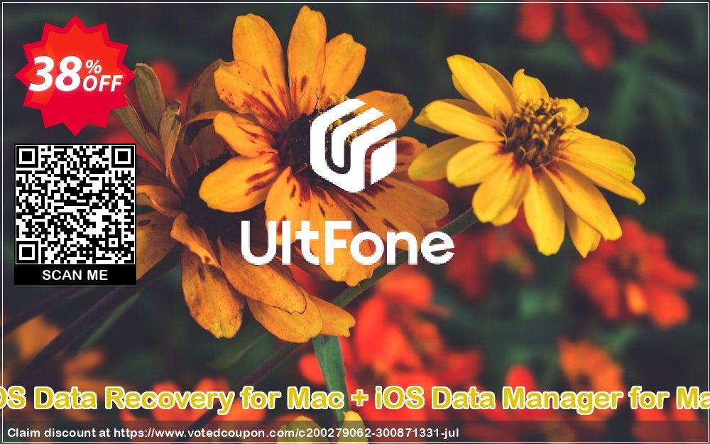 UltFone iOS Data Recovery for MAC + iOS Data Manager for MAC voted-on promotion codes