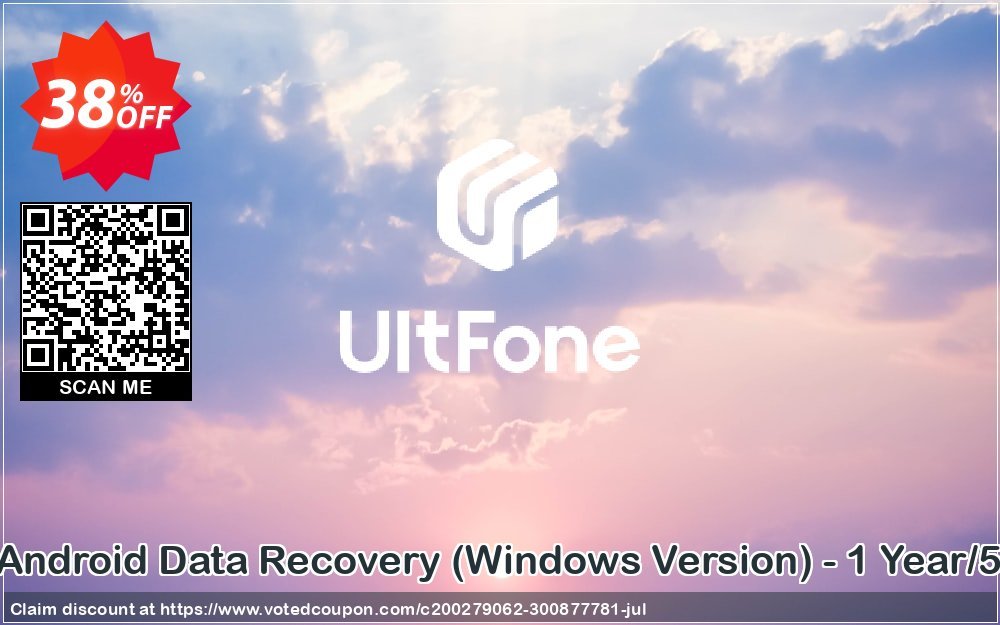 UltFone Android Data Recovery, WINDOWS Version - Yearly/5 Devices Coupon Code Oct 2023, 30% OFF - VotedCoupon