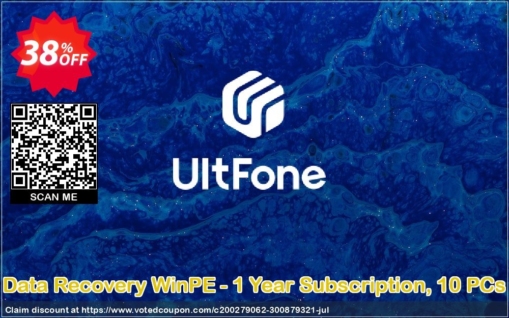 UltFone Data Recovery WinPE - Yearly Subscription, 10 PCs Coupon Code Mar 2024, 31% OFF - VotedCoupon