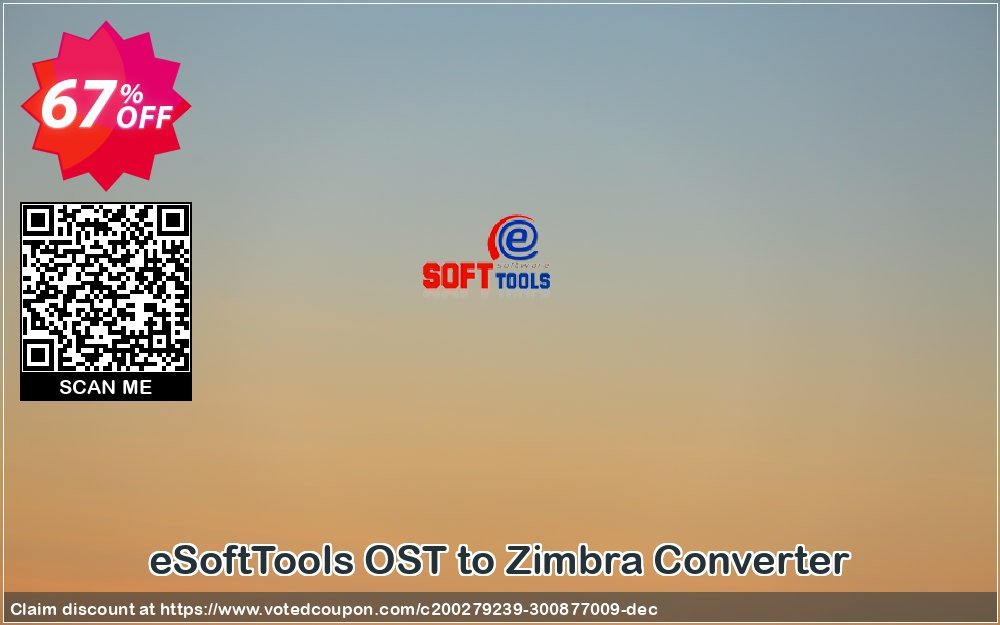 eSoftTools OST to Zimbra Converter Coupon, discount Coupon code eSoftTools OST to Zimbra Converter - Personal License. Promotion: eSoftTools OST to Zimbra Converter - Personal License offer from eSoftTools Software