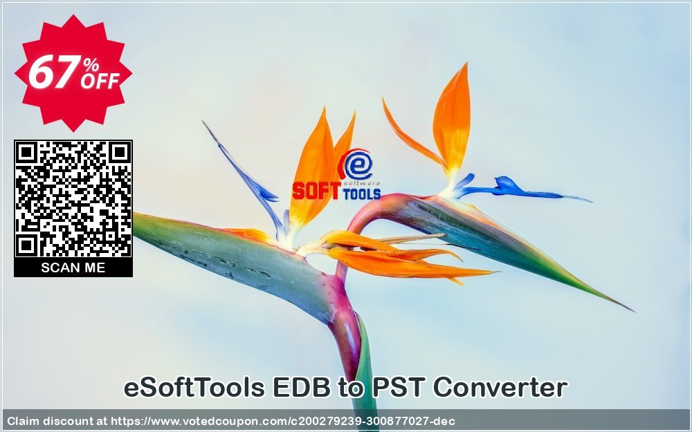 eSoftTools EDB to PST Converter Coupon, discount Coupon code eSoftTools EDB to PST Converter - Personal License. Promotion: eSoftTools EDB to PST Converter - Personal License offer from eSoftTools Software