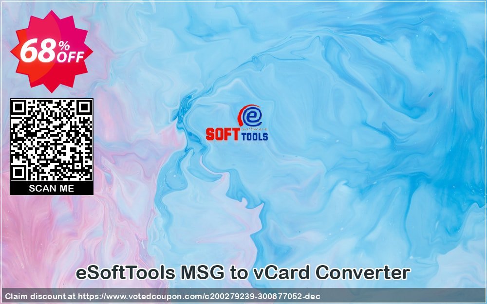 eSoftTools MSG to vCard Converter Coupon, discount Coupon code eSoftTools MSG to vCard Converter - Personal License. Promotion: eSoftTools MSG to vCard Converter - Personal License offer from eSoftTools Software