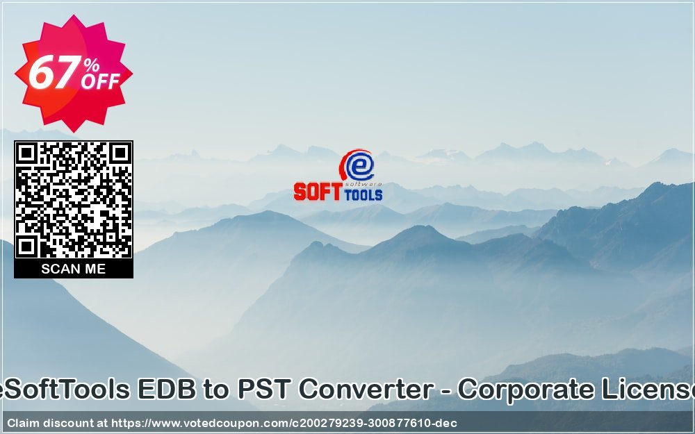 eSoftTools EDB to PST Converter - Corporate Plan Coupon, discount Coupon code eSoftTools EDB to PST Converter - Corporate License. Promotion: eSoftTools EDB to PST Converter - Corporate License offer from eSoftTools Software