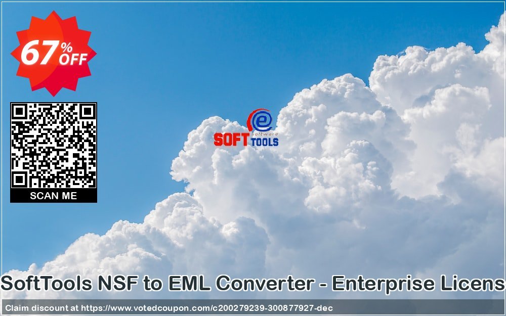 eSoftTools NSF to EML Converter - Enterprise Plan Coupon, discount Coupon code eSoftTools NSF to EML Converter - Enterprise License. Promotion: eSoftTools NSF to EML Converter - Enterprise License offer from eSoftTools Software