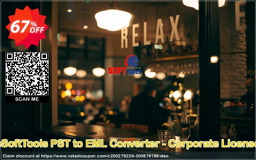 eSoftTools PST to EML Converter - Corporate Plan Coupon, discount Coupon code eSoftTools PST to EML Converter - Corporate License. Promotion: eSoftTools PST to EML Converter - Corporate License offer from eSoftTools Software