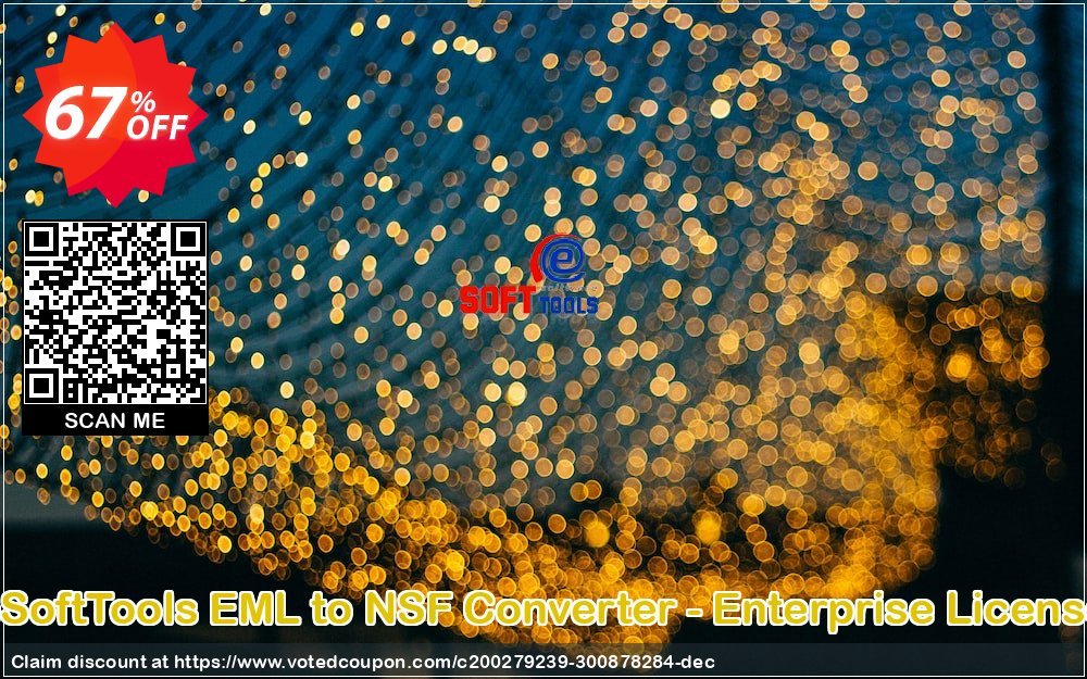 eSoftTools EML to NSF Converter - Enterprise Plan Coupon, discount Coupon code eSoftTools EML to NSF Converter - Enterprise License. Promotion: eSoftTools EML to NSF Converter - Enterprise License offer from eSoftTools Software