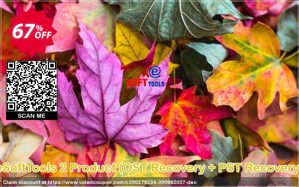 eSoftTools 2 Product, OST Recovery + PST Recovery  Coupon, discount Coupon code eSoftTools 2 Product (OST Recovery + PST Recovery) - Personal License. Promotion: eSoftTools 2 Product (OST Recovery + PST Recovery) - Personal License offer from eSoftTools Software