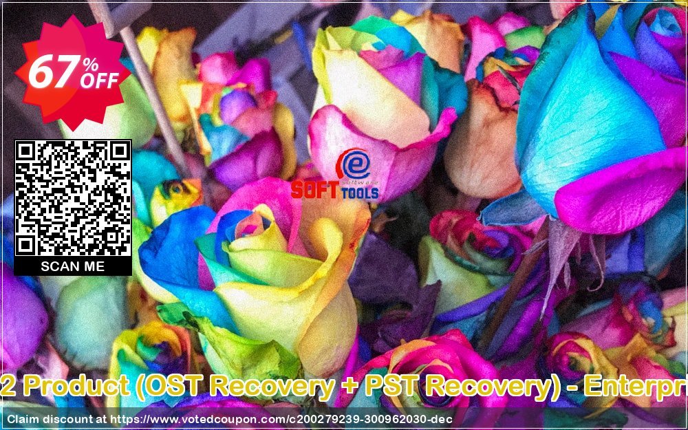 eSoftTools 2 Product, OST Recovery + PST Recovery - Enterprise Plan Coupon, discount Coupon code eSoftTools 2 Product (OST Recovery + PST Recovery) - Enterprise License. Promotion: eSoftTools 2 Product (OST Recovery + PST Recovery) - Enterprise License offer from eSoftTools Software