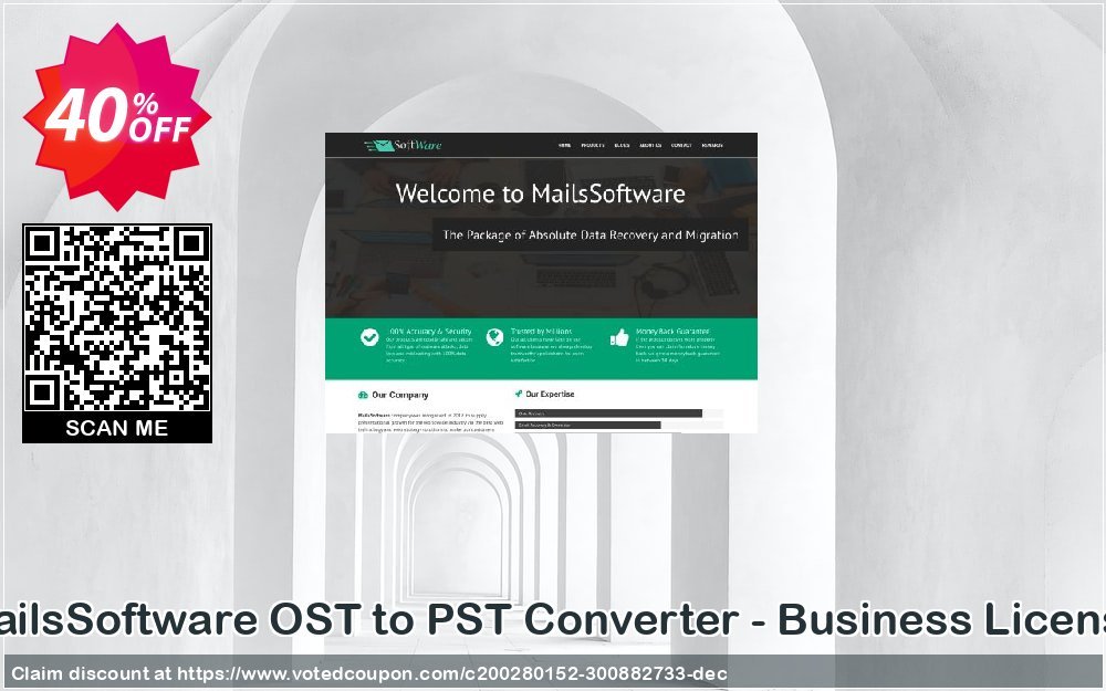 MailsSoftware OST to PST Converter - Business Plan Coupon, discount Coupon code MailsSoftware OST to PST Converter - Business License. Promotion: MailsSoftware OST to PST Converter - Business License offer from MailsSoftware