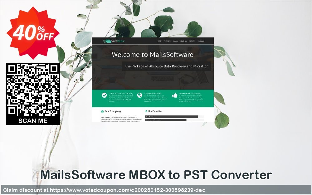 MailsSoftware MBOX to PST Converter Coupon, discount Coupon code MailsSoftware MBOX to PST Converter. Promotion: MailsSoftware MBOX to PST Converter offer from MailsSoftware