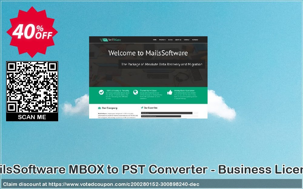 MailsSoftware MBOX to PST Converter - Business Plan Coupon, discount Coupon code MailsSoftware MBOX to PST Converter - Business License. Promotion: MailsSoftware MBOX to PST Converter - Business License offer from MailsSoftware