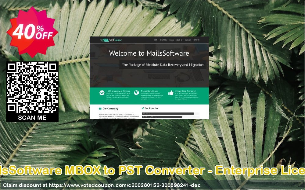MailsSoftware MBOX to PST Converter - Enterprise Plan Coupon, discount Coupon code MailsSoftware MBOX to PST Converter - Enterprise License. Promotion: MailsSoftware MBOX to PST Converter - Enterprise License offer from MailsSoftware