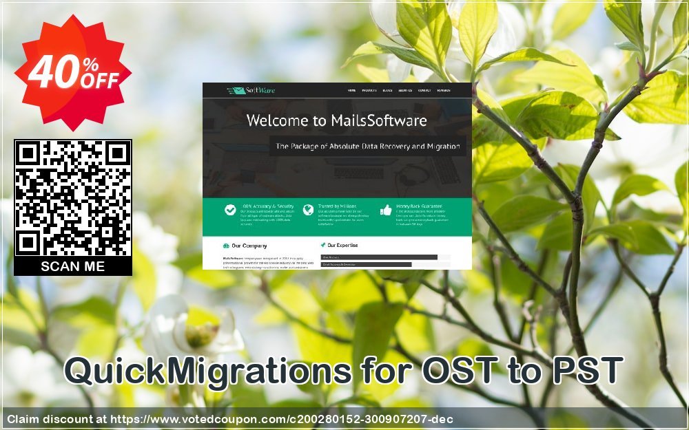 QuickMigrations for OST to PST Coupon, discount Coupon code QuickMigrations for OST to PST. Promotion: QuickMigrations for OST to PST offer from MailsSoftware