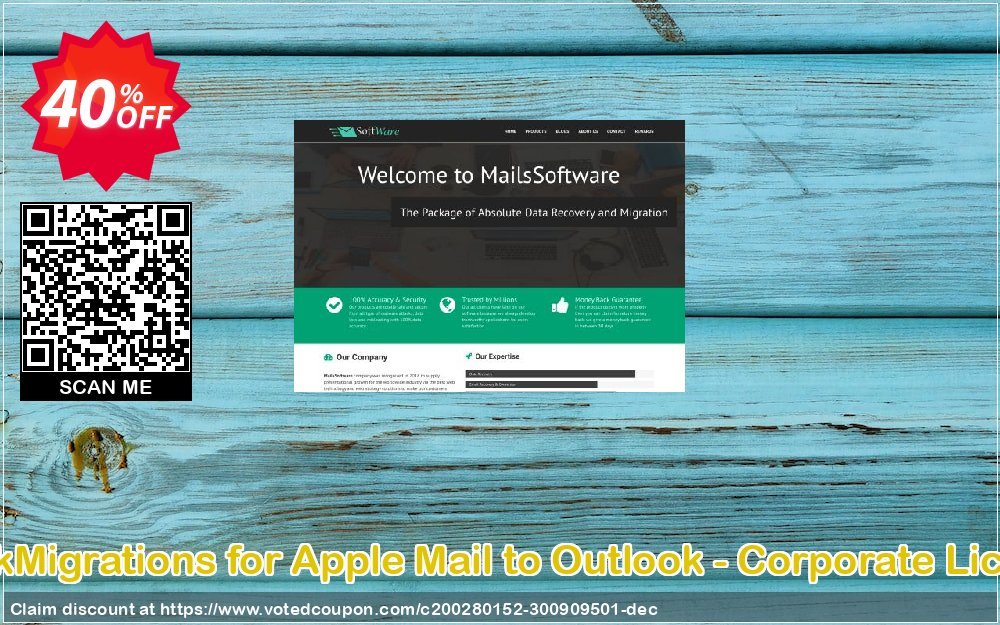 QuickMigrations for Apple Mail to Outlook - Corporate Plan Coupon, discount Coupon code QuickMigrations for Apple Mail to Outlook - Corporate License. Promotion: QuickMigrations for Apple Mail to Outlook - Corporate License offer from MailsSoftware
