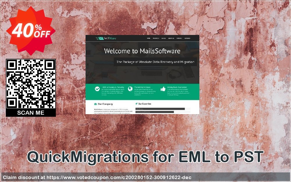 QuickMigrations for EML to PST Coupon Code May 2024, 40% OFF - VotedCoupon