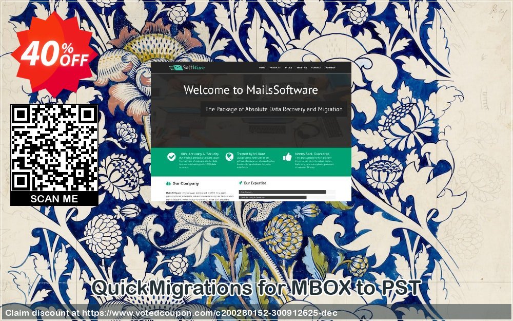 QuickMigrations for MBOX to PST Coupon Code Apr 2024, 40% OFF - VotedCoupon