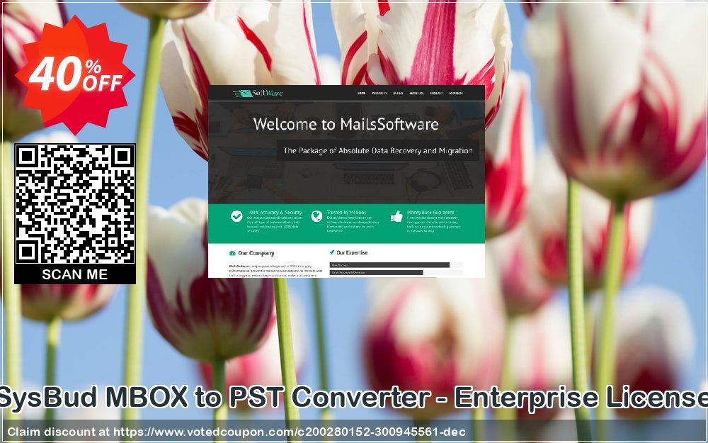SysBud MBOX to PST Converter - Enterprise Plan Coupon, discount Coupon code SysBud MBOX to PST Converter - Enterprise License. Promotion: SysBud MBOX to PST Converter - Enterprise License offer from MailsSoftware