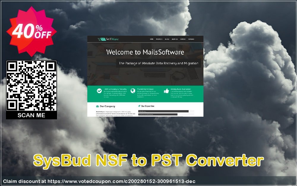 SysBud NSF to PST Converter Coupon, discount Coupon code SysBud NSF to PST Converter. Promotion: SysBud NSF to PST Converter offer from MailsSoftware