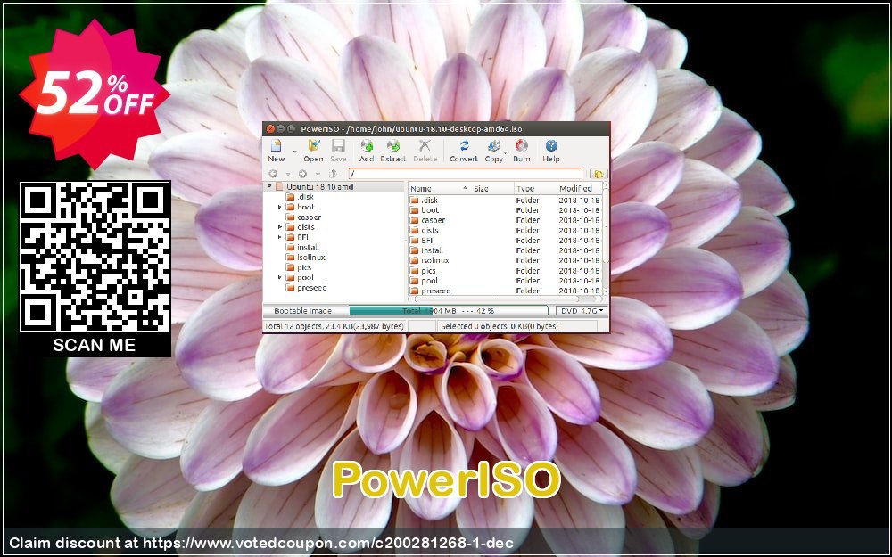 PowerISO Coupon, discount 50% OFF PowerISO, verified. Promotion: Imposing discount code of PowerISO, tested & approved