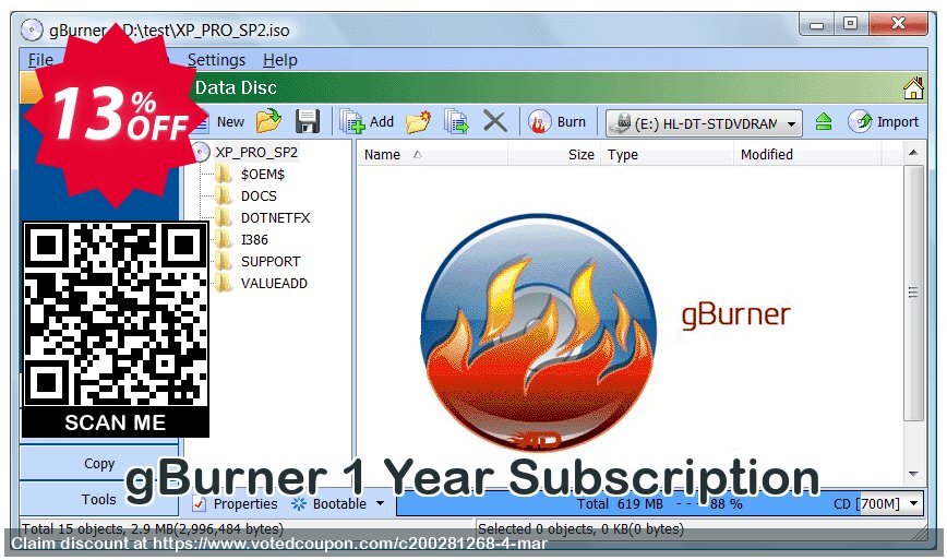 gBurner Yearly Subscription Coupon Code May 2024, 13% OFF - VotedCoupon