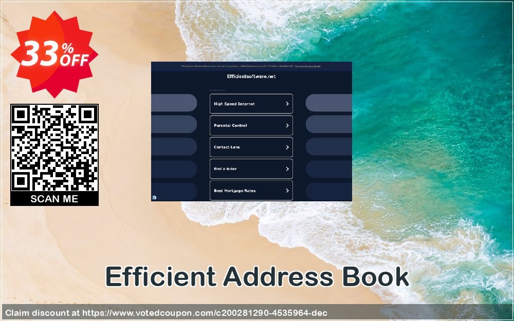 Efficient Address Book Coupon, discount Efficient Address Book Amazing discount code 2024. Promotion: Amazing discount code of Efficient Address Book 2024