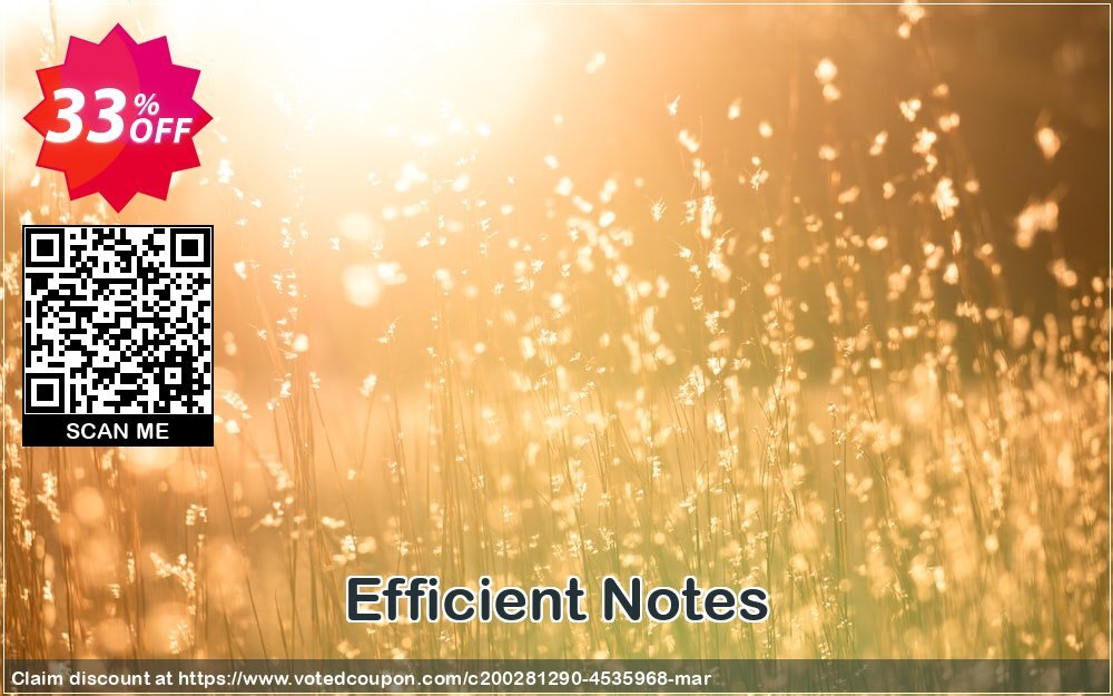 Efficient Notes Coupon Code May 2024, 33% OFF - VotedCoupon