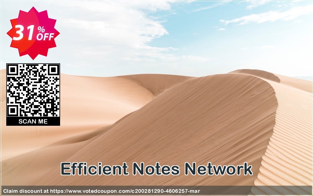 Efficient Notes Network Coupon, discount Efficient Notes Network Impressive offer code 2024. Promotion: Impressive offer code of Efficient Notes Network 2024