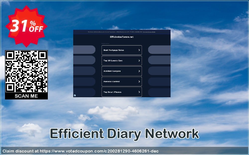 Efficient Diary Network Coupon, discount Efficient Diary Network Excellent promotions code 2024. Promotion: Excellent promotions code of Efficient Diary Network 2024
