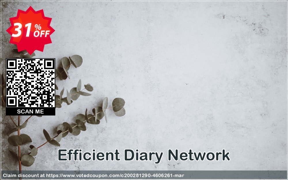 Efficient Diary Network Coupon Code May 2024, 31% OFF - VotedCoupon