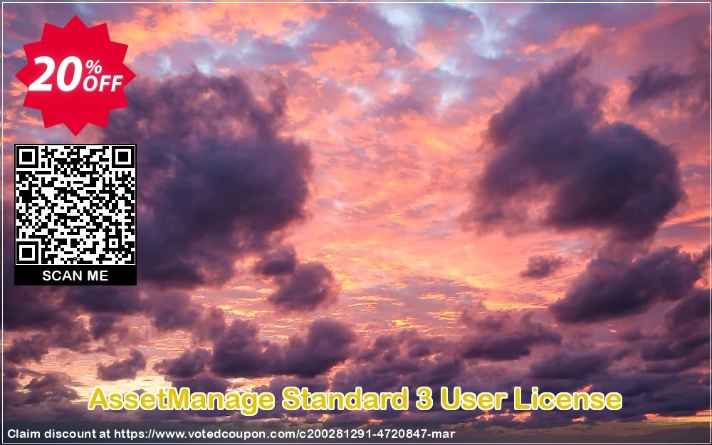 AssetManage Standard 3 User Plan Coupon, discount AssetManage Standard 3 User License Excellent offer code 2024. Promotion: Excellent offer code of AssetManage Standard 3 User License 2024