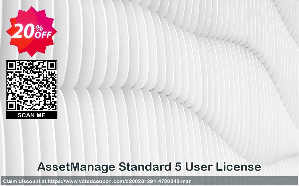 AssetManage Standard 5 User Plan Coupon, discount AssetManage Standard 5 User License Marvelous discount code 2024. Promotion: Marvelous discount code of AssetManage Standard 5 User License 2024