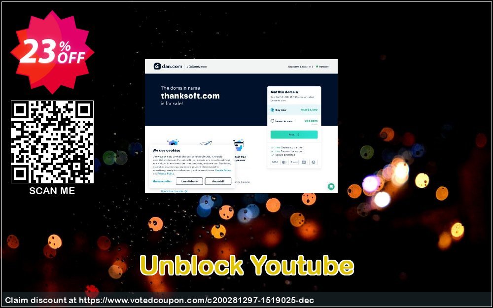 Unblock Youtube Coupon, discount Unblock Youtube Special discount code 2023. Promotion: Special discount code of Unblock Youtube 2023