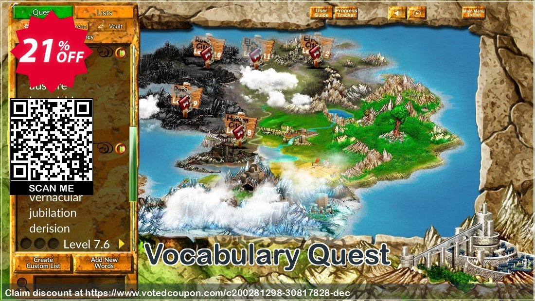 Vocabulary Quest Coupon, discount Vocabulary Quest 20% OFF. Promotion: Hottest promo code of Vocabulary Quest 2024