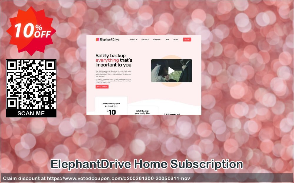 ElephantDrive Home Subscription Coupon Code May 2023, 10% OFF - VotedCoupon