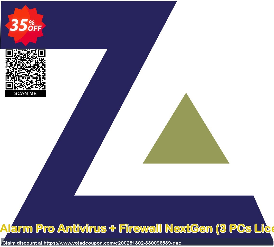 ZoneAlarm Pro Antivirus + Firewall, 3 PCs Plan  Coupon Code Apr 2024, 35% OFF - VotedCoupon