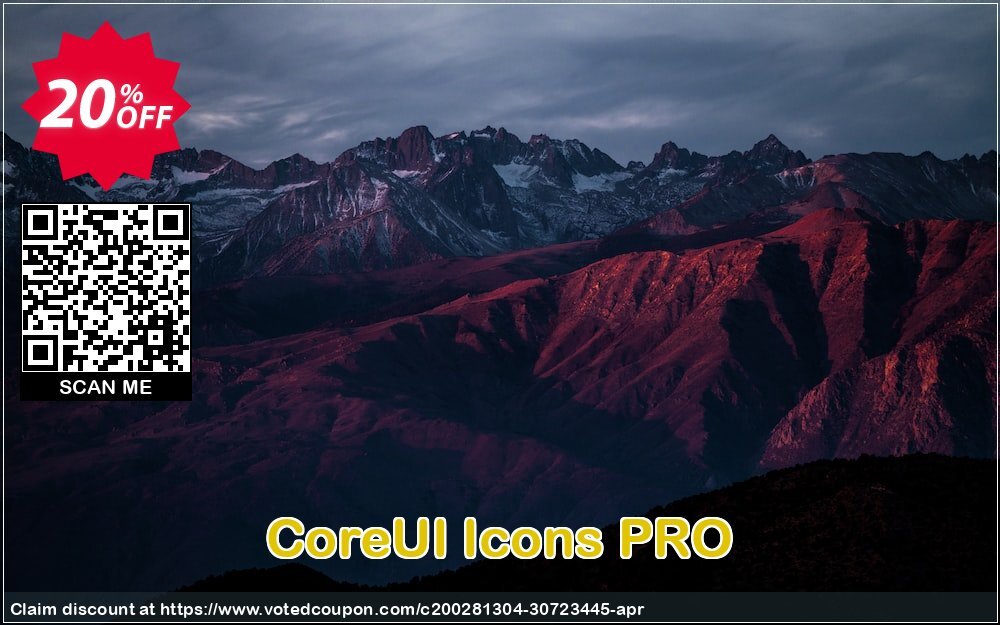 CoreUI Icons PRO Coupon, discount CoreUI Icons PRO Impressive discount code 2024. Promotion: Impressive discount code of CoreUI Icons PRO 2024