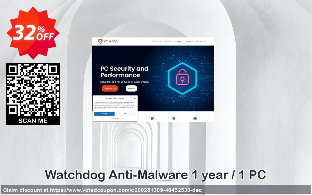 Watchdog Anti-Malware Yearly / 1 PC Coupon, discount 30% OFF Watchdog Anti-Malware 1 year / 1 PC, verified. Promotion: Awesome offer code of Watchdog Anti-Malware 1 year / 1 PC, tested & approved
