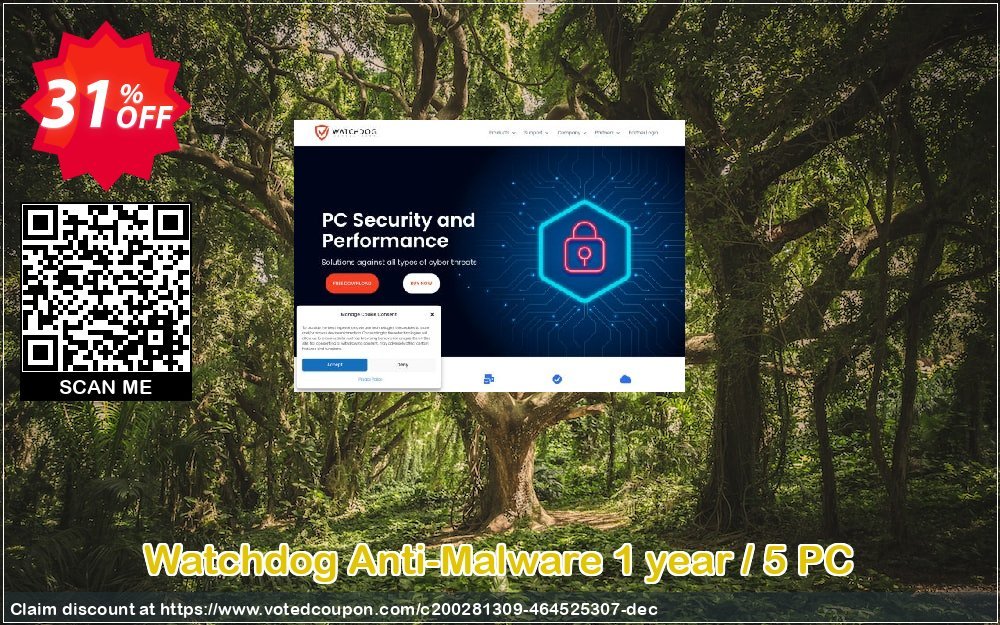 Watchdog Anti-Malware Yearly / 5 PC Coupon Code May 2024, 31% OFF - VotedCoupon