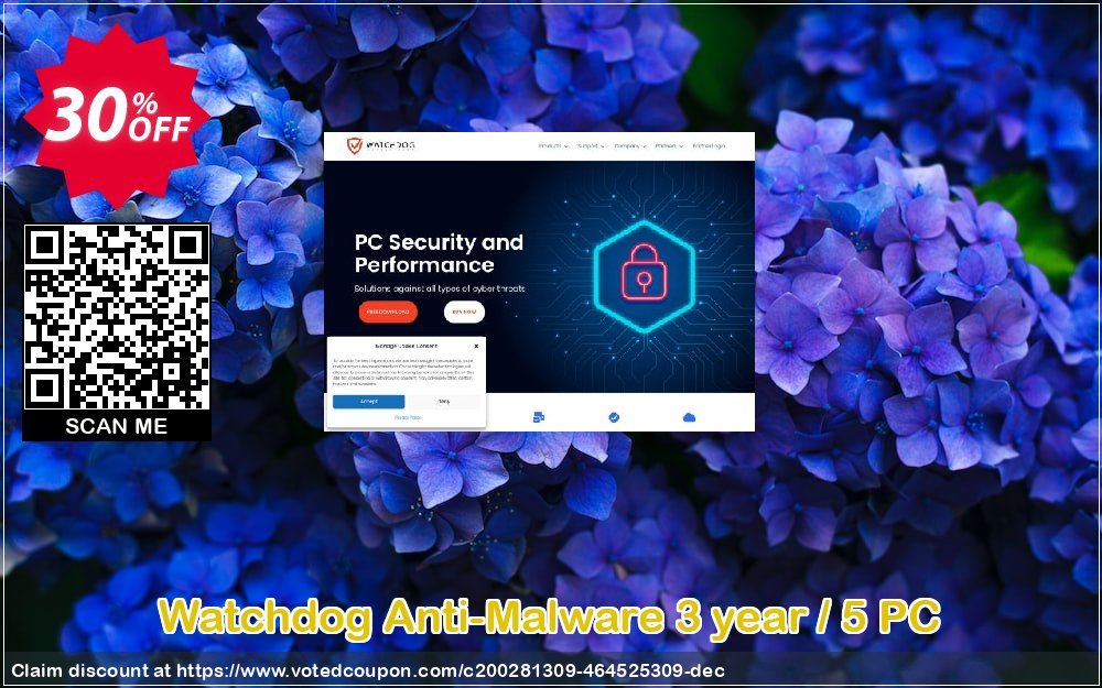 Watchdog Anti-Malware 3 year / 5 PC Coupon Code May 2024, 30% OFF - VotedCoupon