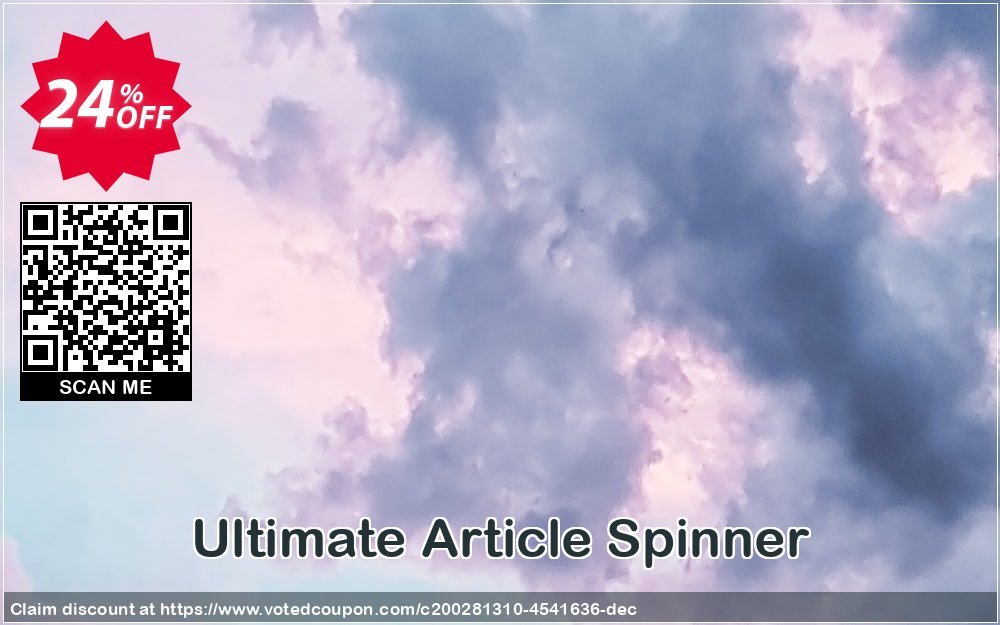 Ultimate Article Spinner Coupon, discount Ultimate Article Spinner Best sales code 2025. Promotion: Best sales code of Ultimate Article Spinner 2024