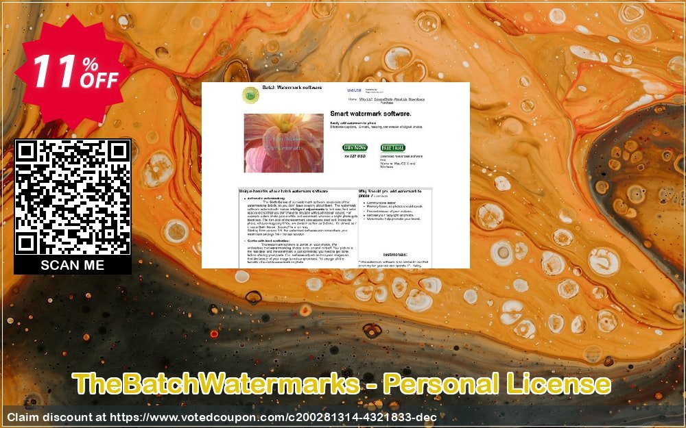 TheBatchWatermarks - Personal Plan Coupon, discount TheBatchWatermarks - Personal License Imposing promotions code 2023. Promotion: Imposing promotions code of TheBatchWatermarks - Personal License 2023