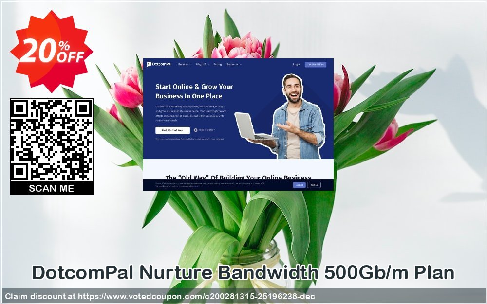 DotcomPal Nurture Bandwidth 500Gb/m Plan Coupon Code Apr 2024, 20% OFF - VotedCoupon